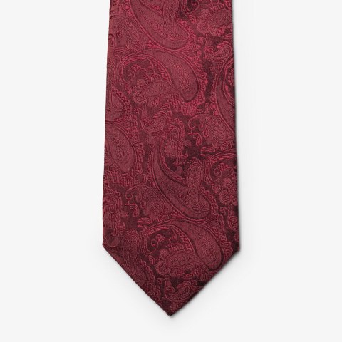 KRAWAT WZÓR PAISLEY - ONE SIZE (WINE) KRAWAT WZÓR PAISLEY - ONE SIZE (WINE)