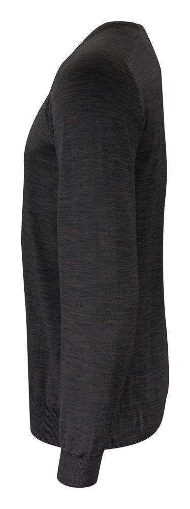MERINO U-NECK - 4XL (DARK GREY MELANGE) MERINO U-NECK - 4XL (DARK GREY MELANGE)