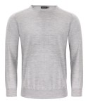 MERINO U-NECK - 4XL (LIGHT GREY MELANGE)