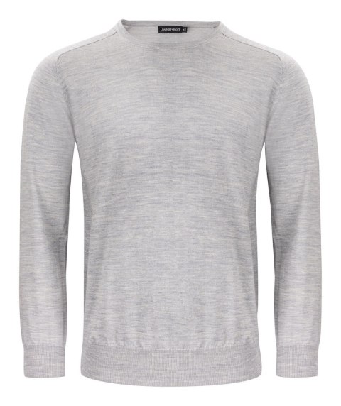 MERINO U-NECK - 4XL (LIGHT GREY MELANGE) MERINO U-NECK - 4XL (LIGHT GREY MELANGE)
