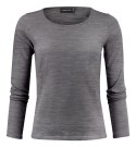 MERINO U WOMAN - 3XL (DARK GREY MELANGE)