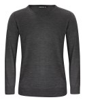 MERINO V-NECK - 3XL (DARK GREY MELANGE)