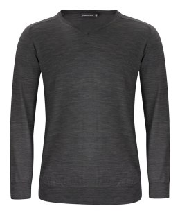 MERINO V-NECK - 3XL (DARK GREY MELANGE)
