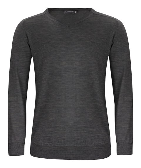 MERINO V-NECK - 3XL (DARK GREY MELANGE) MERINO V-NECK - 3XL (DARK GREY MELANGE)
