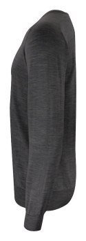 MERINO V-NECK - 3XL (DARK GREY MELANGE)