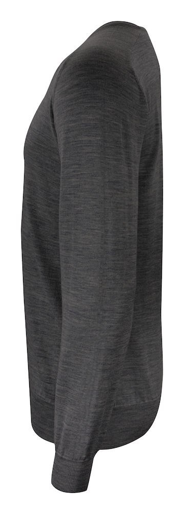 MERINO V-NECK - 3XL (DARK GREY MELANGE) MERINO V-NECK - 3XL (DARK GREY MELANGE)