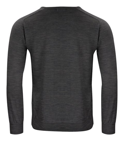 MERINO V-NECK - 4XL (DARK GREY MELANGE) MERINO V-NECK - 4XL (DARK GREY MELANGE)