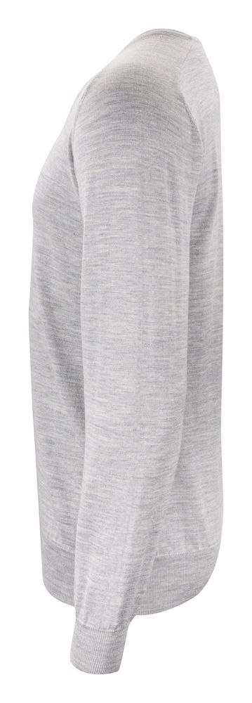 MERINO V-NECK - 4XL (LIGHT GREY MELANGE) MERINO V-NECK - 4XL (LIGHT GREY MELANGE)
