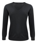 MERINO V-NECK WOMAN - S (BLACK)