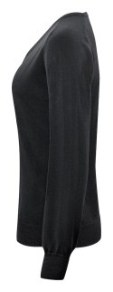 MERINO V-NECK WOMAN - S (BLACK)