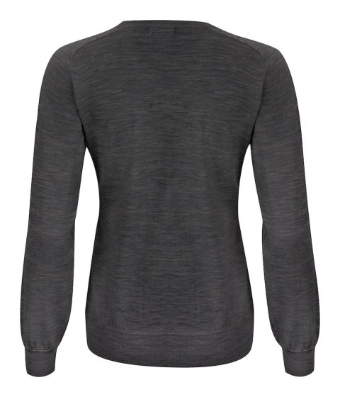 MERINO V-NECK WOMAN - XS (DARK GREY MELANGE) MERINO V-NECK WOMAN - XS (DARK GREY MELANGE)