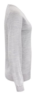 MERINO V-NECK WOMAN - S (LIGHT GREY MELANGE)