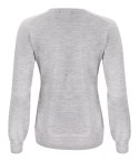 MERINO V-NECK WOMAN - S (LIGHT GREY MELANGE)