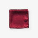 SOLID HANKIE & LAPEL PIN - ONE SIZE (WINE)