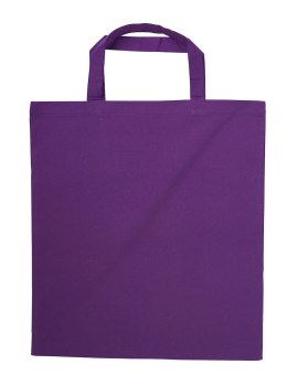 Torba bawełniana 150 g - krótkie uchwyty - ONE SIZE (fioletowy 46)