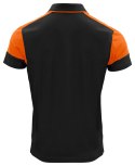 PRIME POLO - 4XL (BLACK/ ORANGE)