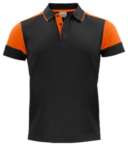 PRIME POLO - 5XL (BLACK/ ORANGE)