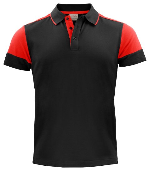 PRIME POLO - L (BLACK/ RED)