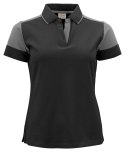 PRIME POLO LADY - XL (BLACK/ ANTHRACITE)