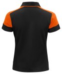 PRIME POLO LADY - XL (BLACK/ ORANGE)