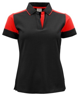 PRIME POLO LADY - XL (BLACK/ RED)