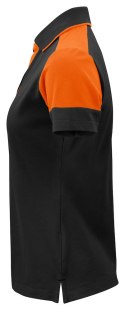 PRIME POLO LADY - XS (BLACK/ ORANGE)