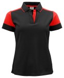 PRIME POLO LADY - XS (BLACK/ RED)