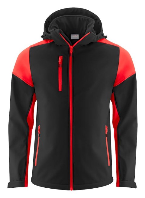 PRIME SOFTSHELL - XXL (BLACK/ RED)