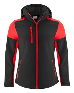 PRIME SOFTSHELL LADY - L (BLACK/ RED)