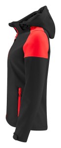 PRIME SOFTSHELL LADY - L (BLACK/ RED)