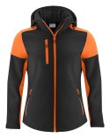 PRIME SOFTSHELL LADY - XS (BLACK/ ORANGE)