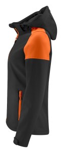 PRIME SOFTSHELL LADY - XS (BLACK/ ORANGE)