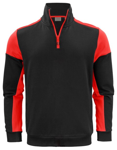 PRIME HALFZIP SWEATER - 5XL (BLACK/ RED)