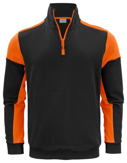 PRIME HALFZIP SWEATER - L (BLACK/ ORANGE)