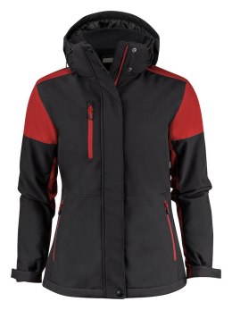 PRIME PADDED SOFTSHELL LADY - XXL (BLACK/ RED)