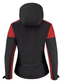 PRIME PADDED SOFTSHELL LADY - XXL (BLACK/ RED)