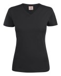 HEAVY V-NECK LADY - XL (BLACK)