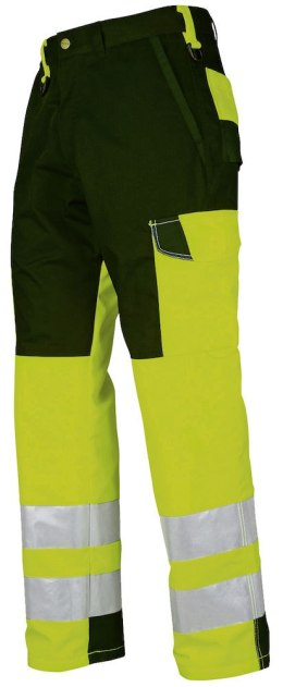 6501 SPODNIE DO PASA HV KLASA 2 - 156 (YELLOW/BLACK - 11)