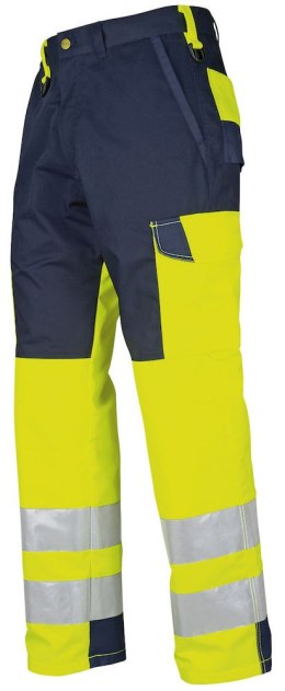 6501 SPODNIE DO PASA HV KLASA 2 - 52 (YELLOW/NAVY - 10)