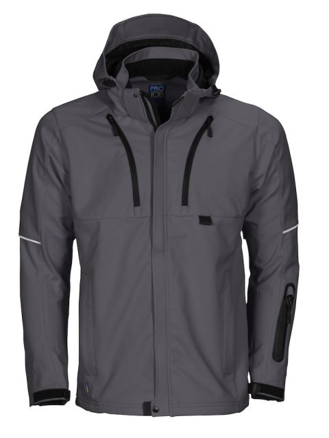 3406 KURTKA FUNKCJONALNA SOFTSHELL - XXL (GREY - 98)