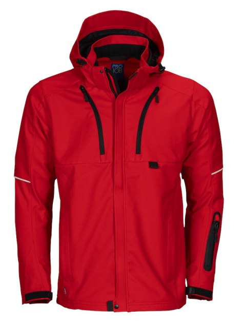 3406 KURTKA FUNKCJONALNA SOFTSHELL - XS (RED - 35)