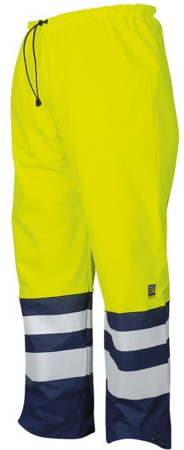 6504 SPODNIE PRZECIWDESZCZOWE HV KLASA 2 - 3XL (YELLOW/NAVY - 10)