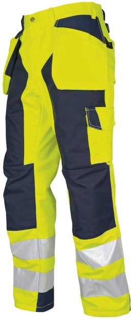 6506 SPODNIE DO PASA HV KLASA 2 - 108 (YELLOW/NAVY - 10)