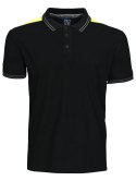 2018 POLO Z ODBLASKAMI NA RAMIONACH - S (BLACK - 99)