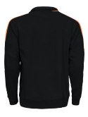 2123 BLUZA NA ZAMEK Z ODBLASKAMI NA RAMIONACH - 3XL (BLACK/ORANGE)