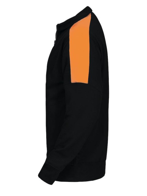 2123 BLUZA NA ZAMEK Z ODBLASKAMI NA RAMIONACH - L (BLACK/ORANGE) 2123 BLUZA NA ZAMEK Z ODBLASKAMI NA RAMIONACH - L (BLACK/ORANGE)