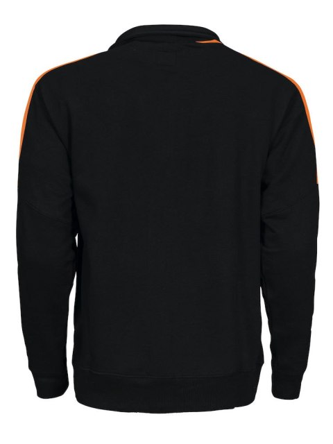 2123 BLUZA NA ZAMEK Z ODBLASKAMI NA RAMIONACH - L (BLACK/ORANGE) 2123 BLUZA NA ZAMEK Z ODBLASKAMI NA RAMIONACH - L (BLACK/ORANGE)