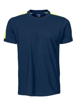 2019 T-SHIRT Z ODBLASKAMI NA RAMIONACH - XL (BLUE/YELLOW)