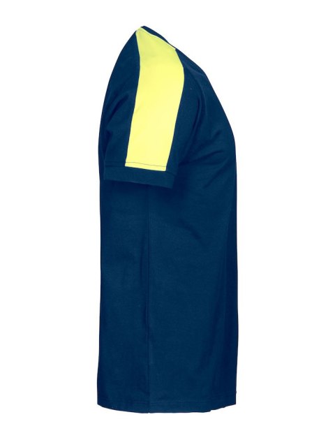 2019 T-SHIRT Z ODBLASKAMI NA RAMIONACH - XS (BLUE/YELLOW) 2019 T-SHIRT Z ODBLASKAMI NA RAMIONACH - XS (BLUE/YELLOW)
