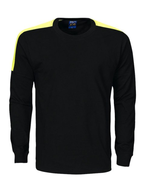 2020 T-SHIRT LONG SLEEVE Z ODBLASKAMI NA RAMIONACH - 3XL (BLACK - 99)